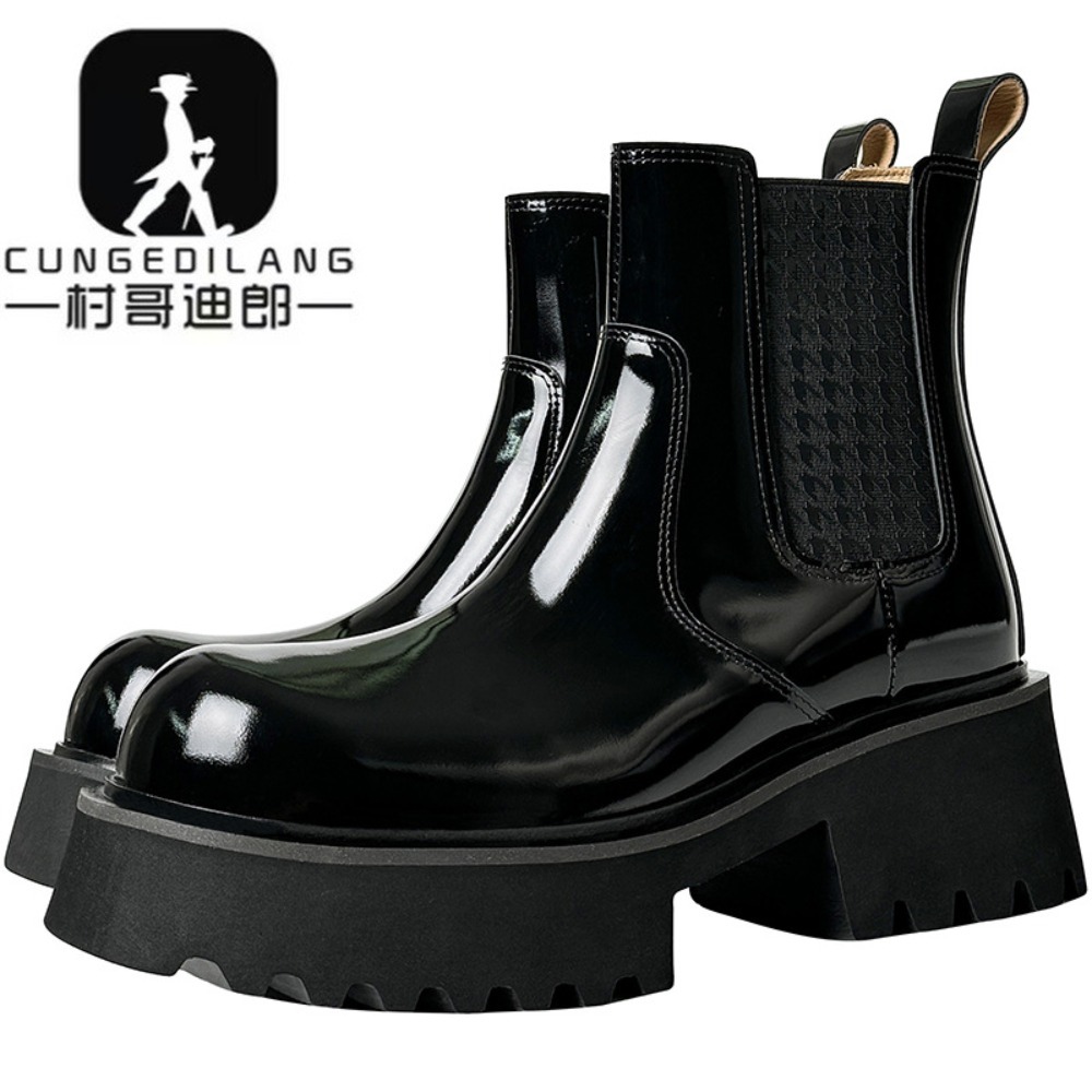 Men'S Shoes Increase Height - Winter Herren Chelsea Stiefel Unsichtbarer Absatz