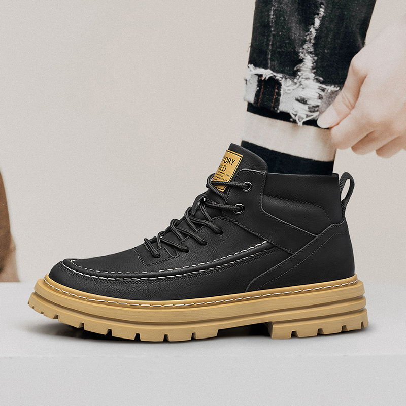 Men'S Shoes Water Resistant - Herrenschuhe zur Größenerhöhung mit dicker Sohle,
