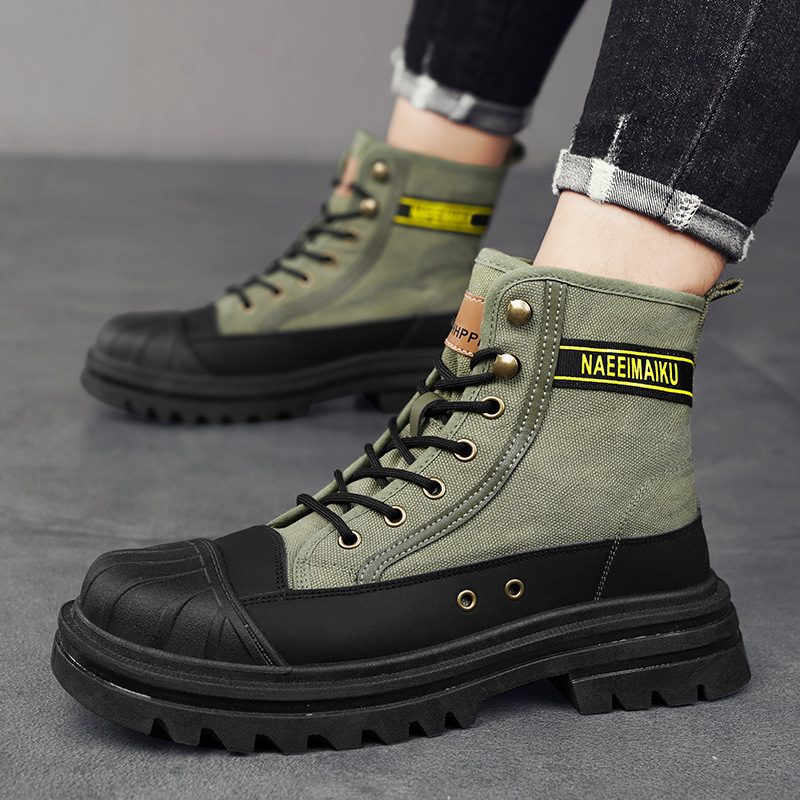 Men'S Shoes Hoka Sale - Herren Leinwand Stiefel Mode High Top