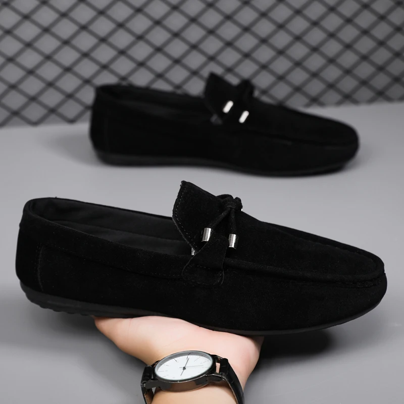 Men'S Shoes Hey Dude - Herren Freizeitschuhe, modische Herrenschuhe, handgefertigte Wildleder-Herren-Loafer,
