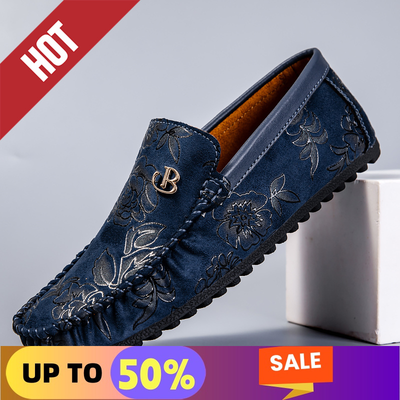 Men'S Shoes Hey Dude - Freizeit Leder Loafer Männer Design Mokassin