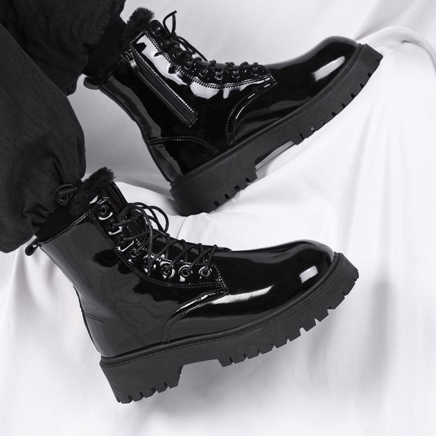 Warme Plüsch-High-Top-Stiefel  – Men'S Shoes Hoka Sale Bewertung und Preis