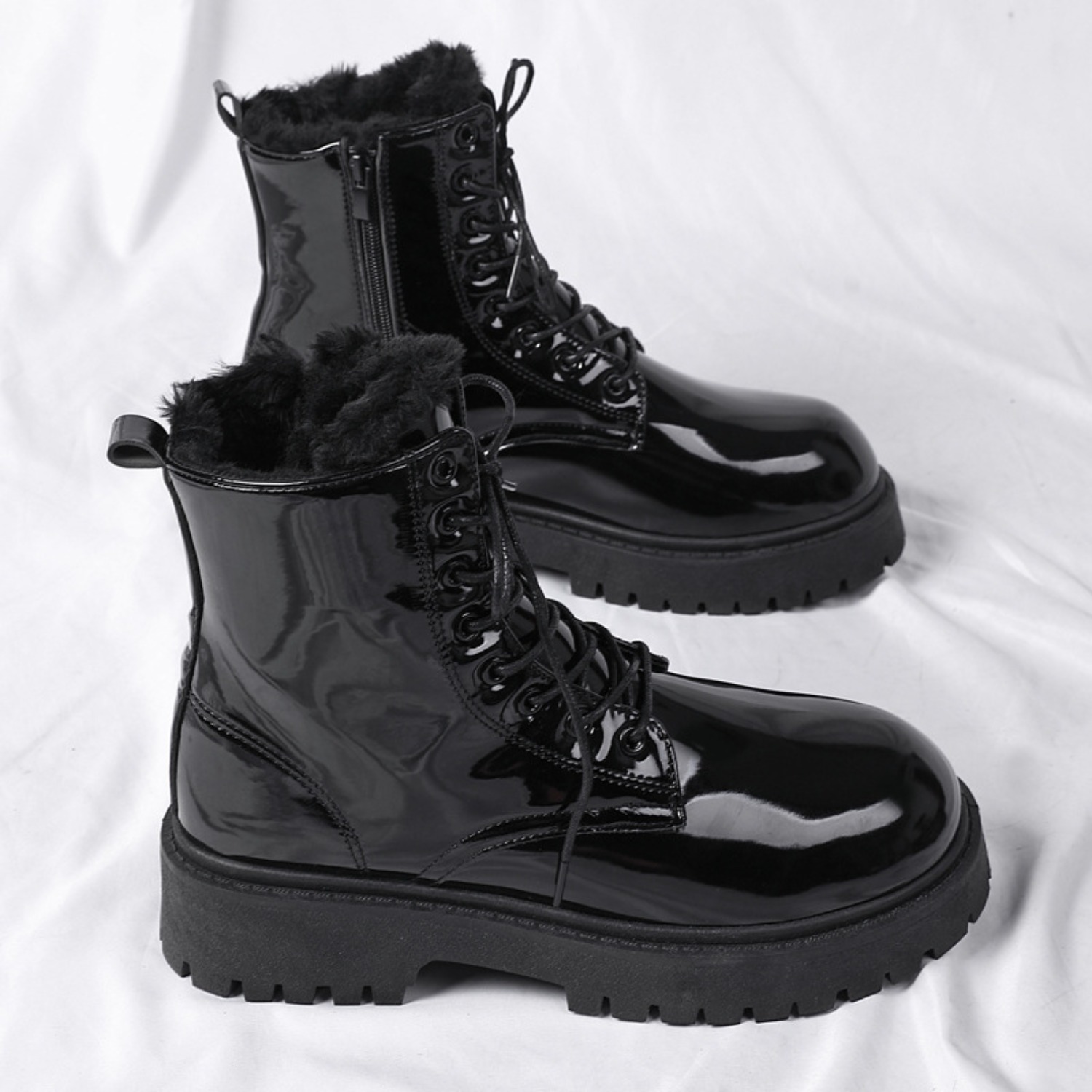 Warme Plüsch-High-Top-Stiefel  – Men'S Shoes Hoka Sale Bewertung und Preis