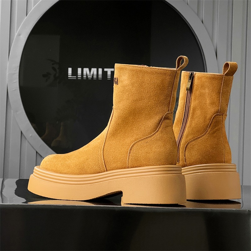 Winter Europa Amerika Retro Di – Men'S Shoes With Height Increase Bewertung und Preis